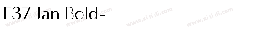 F37 Jan Bold字体转换